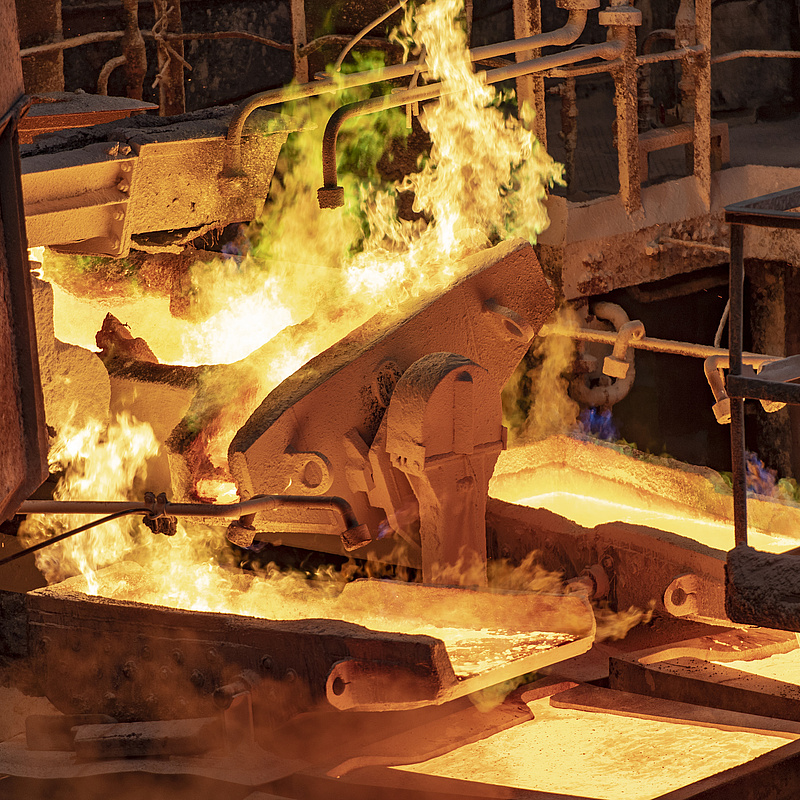 Photo: Aurubis: Melting process